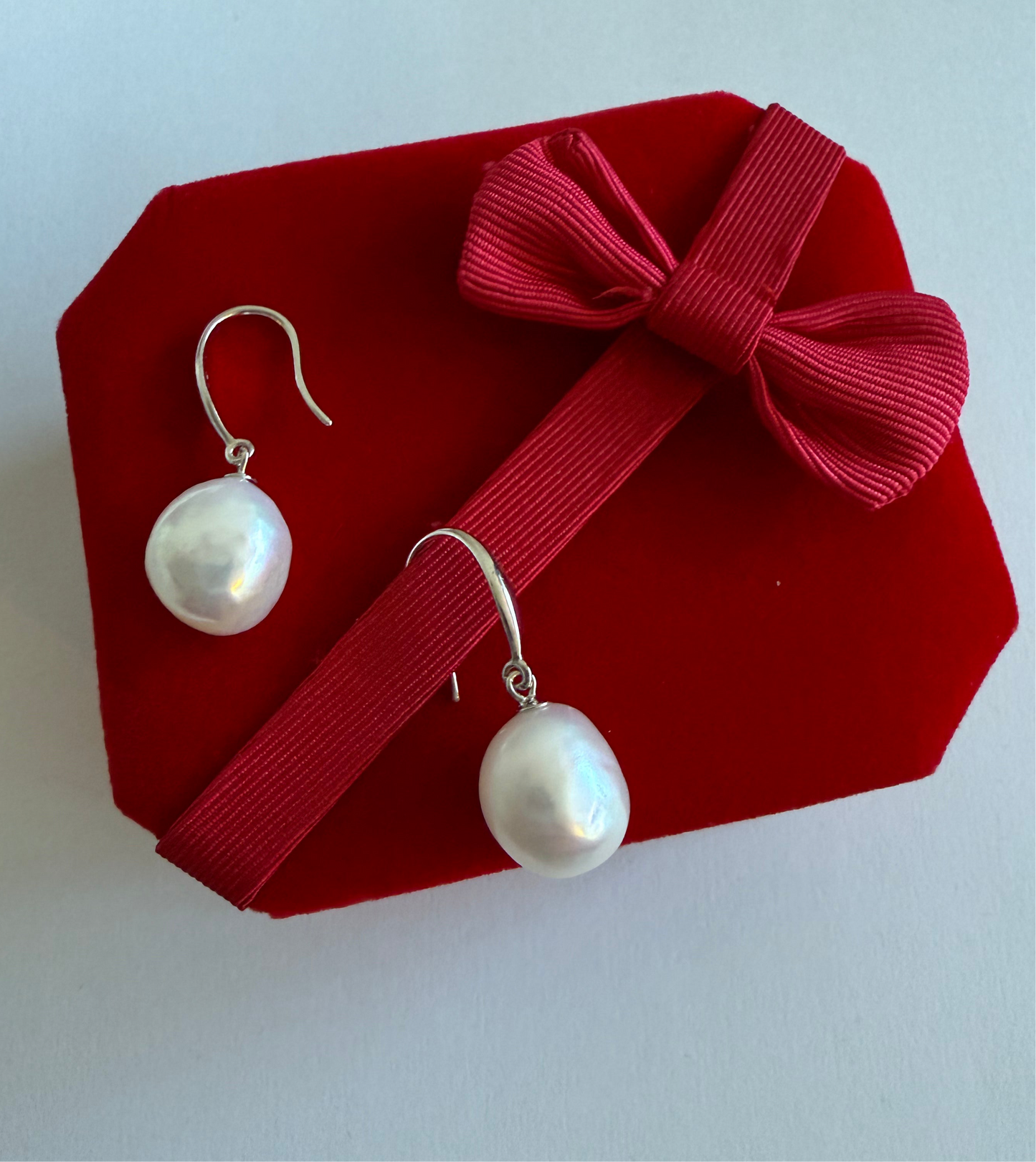 11-13mm Baroque Freshwater Pearl Earrings - jptreasureschest
