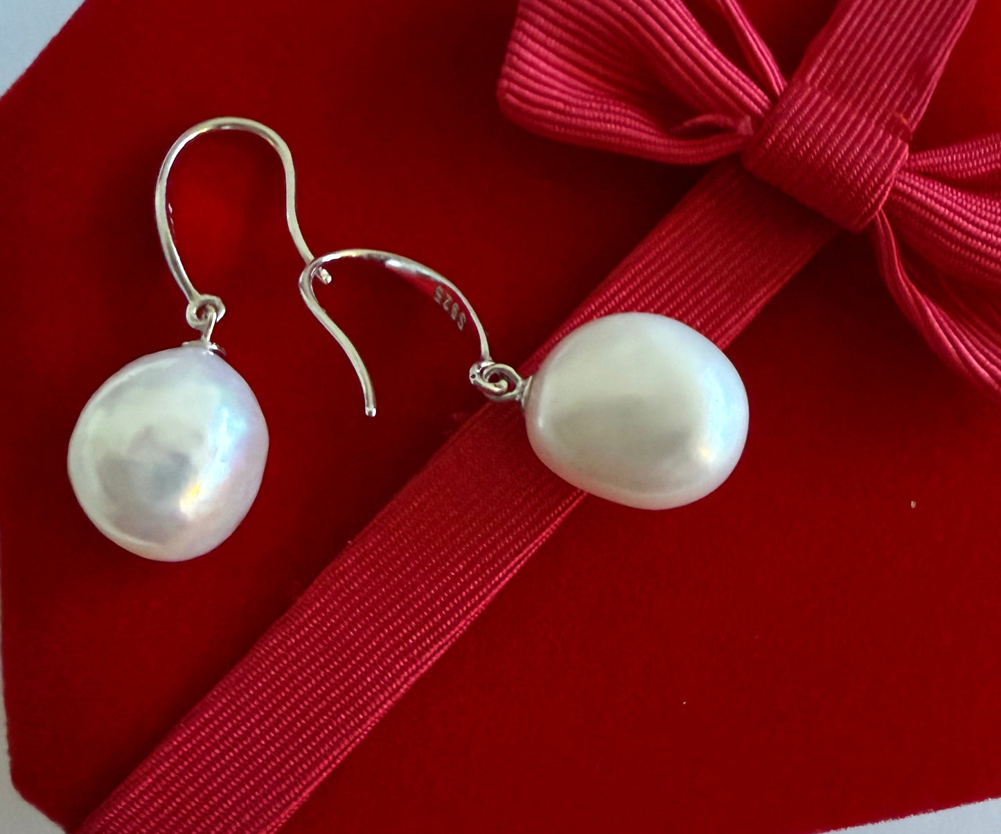 11-13mm Baroque Freshwater Pearl Earrings - jptreasureschest