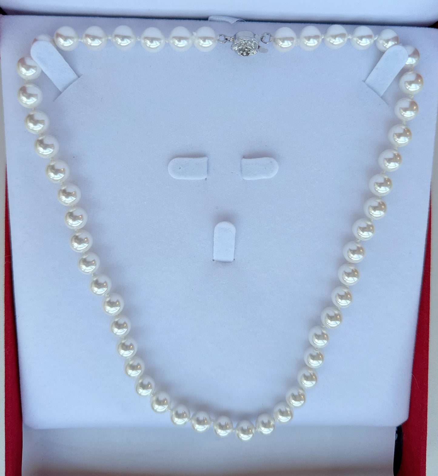 8mm Mother of Pearl Necklace - jptreasureschest