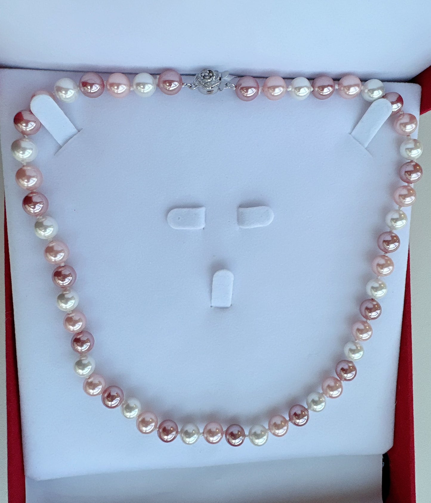 8mm Mother of Pearl Necklace - jptreasureschest