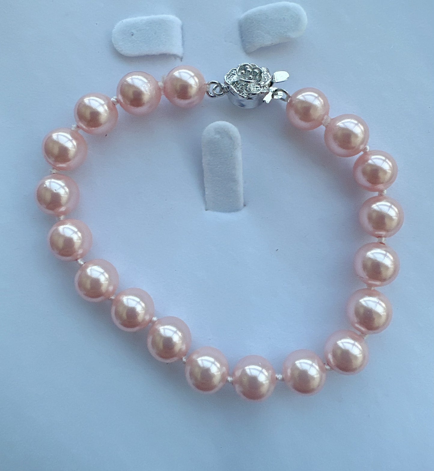 8mm Mother of Pearl Pearl Bracelet - jptreasureschest