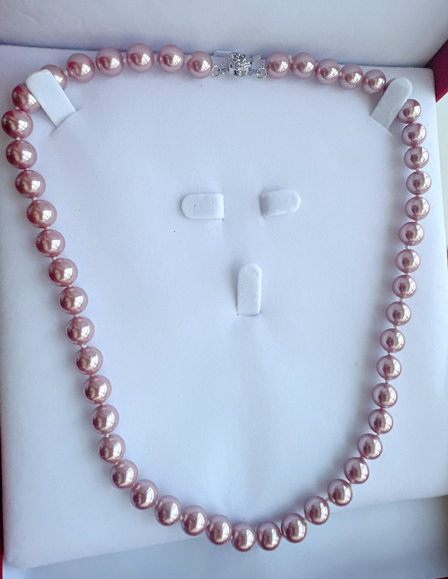 8mm Mother of Pearl Necklace - jptreasureschest