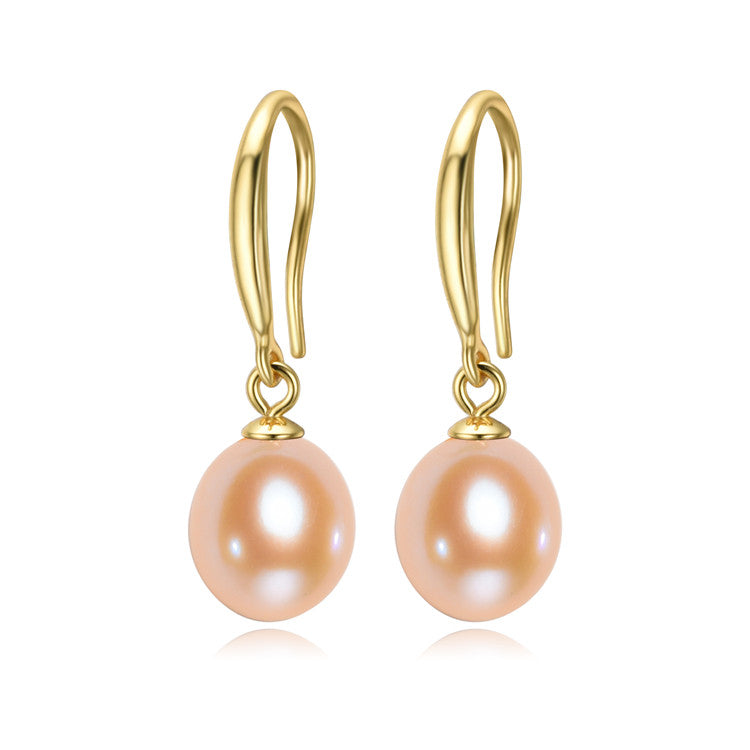 8-10mm Drop Shape Freshwater Pearl Earrings - jptreasureschest