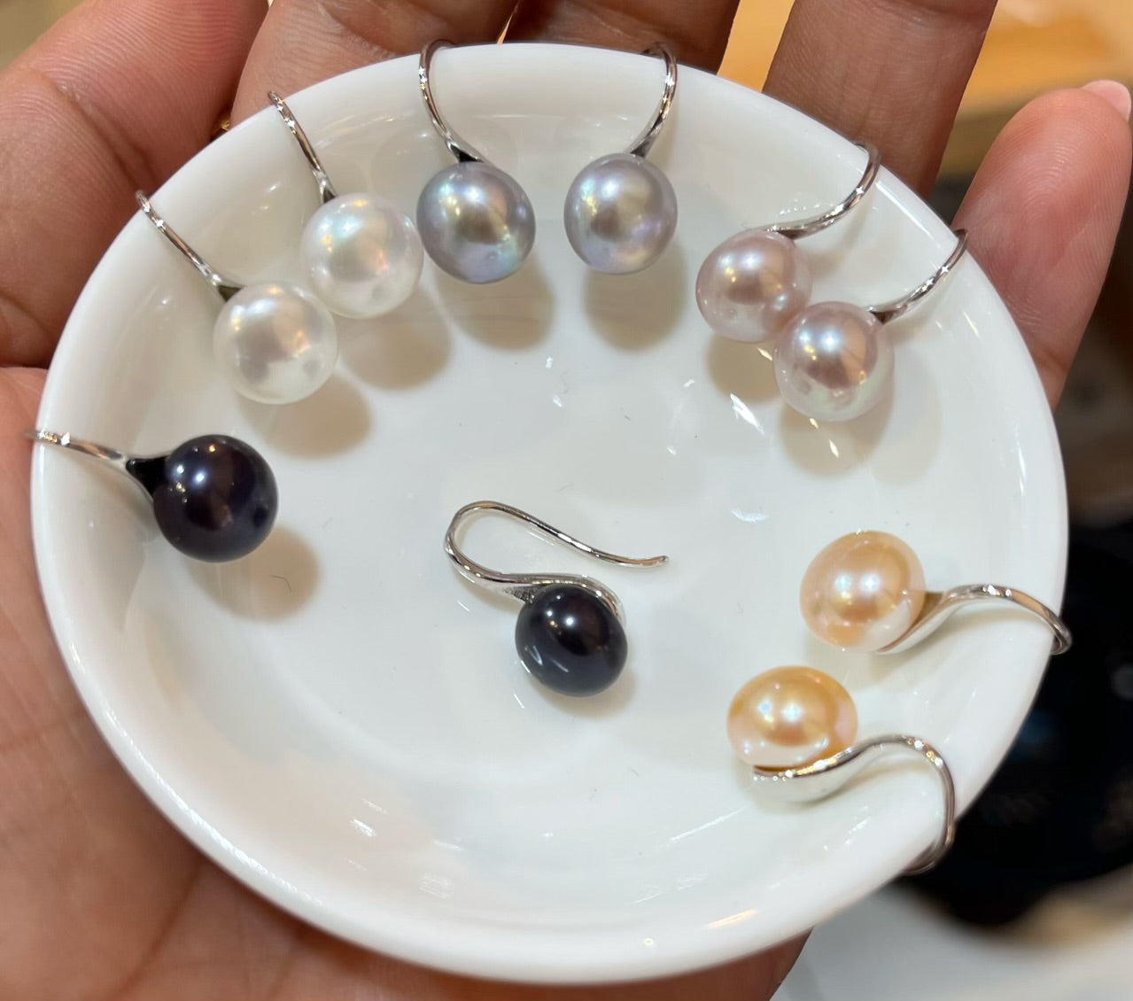 Short Hang Freshwater Pearl Earrings - jptreasureschest