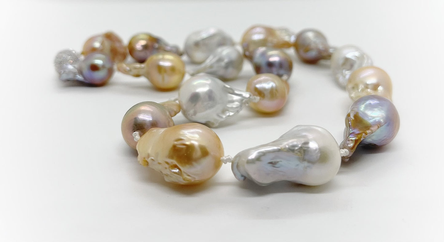 15-20mm Baroque Freshwater Necklace - jptreasureschest