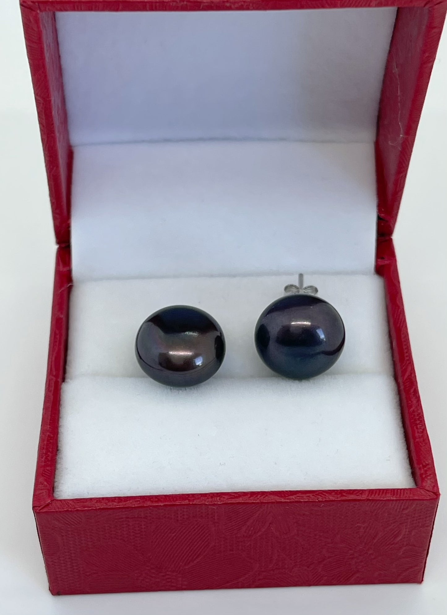 12-13mm AAA Freshwater Pearl Earrings Stud 925 Sterling Silver - jptreasureschest