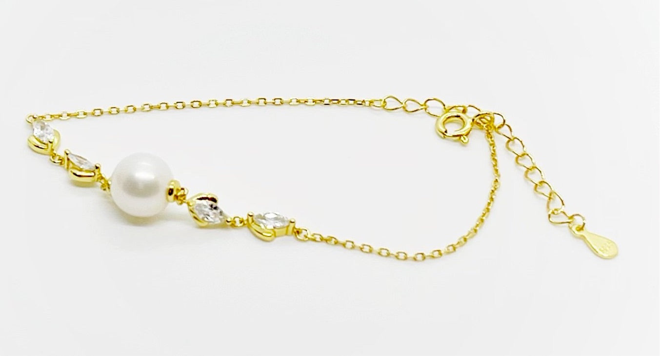 Minimalist Freshwater Pearl Bracelet - jptreasureschest