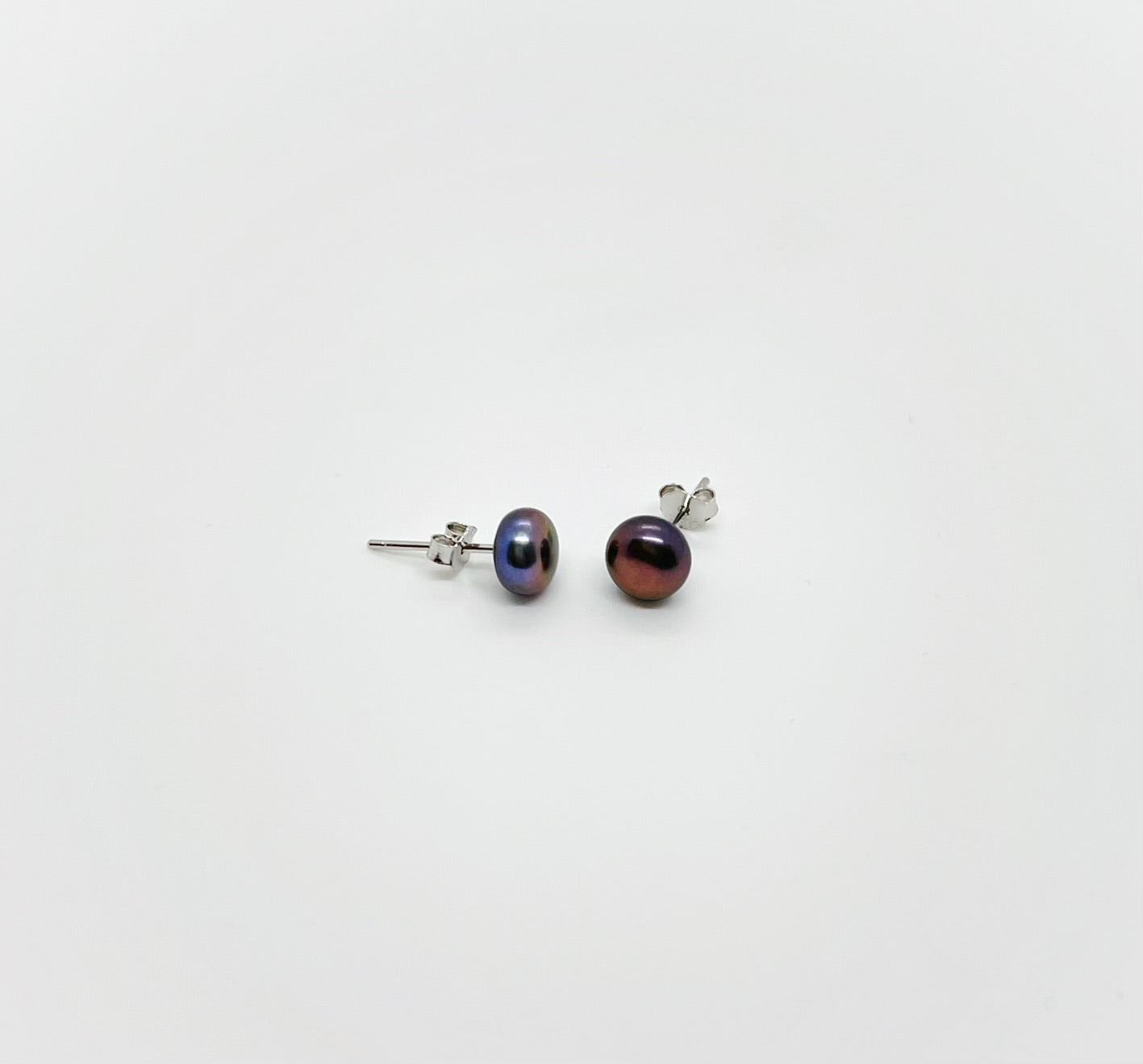 6mm Size Freshwater Pearl Earrings 925 Sterling Silver Stud - jptreasureschest