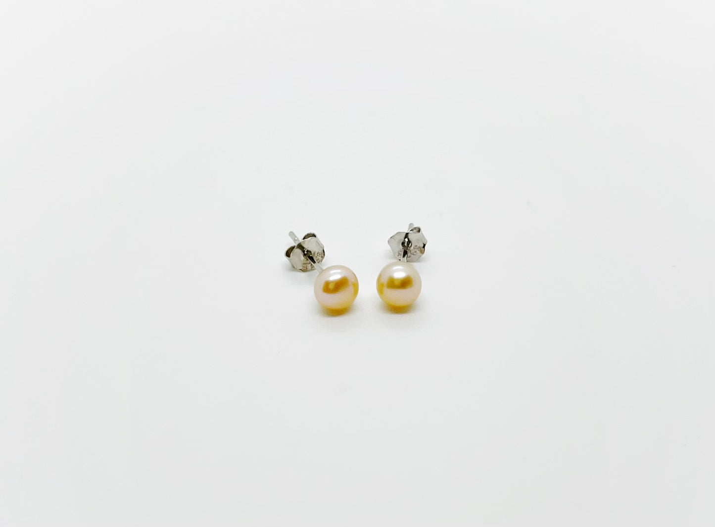 4mm size Freshwater Pearl Stud Earrings - jptreasureschest