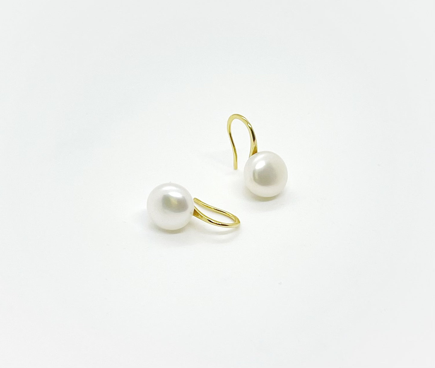 Short Dangling Freshwater Pearl Earrings - jptreasureschest