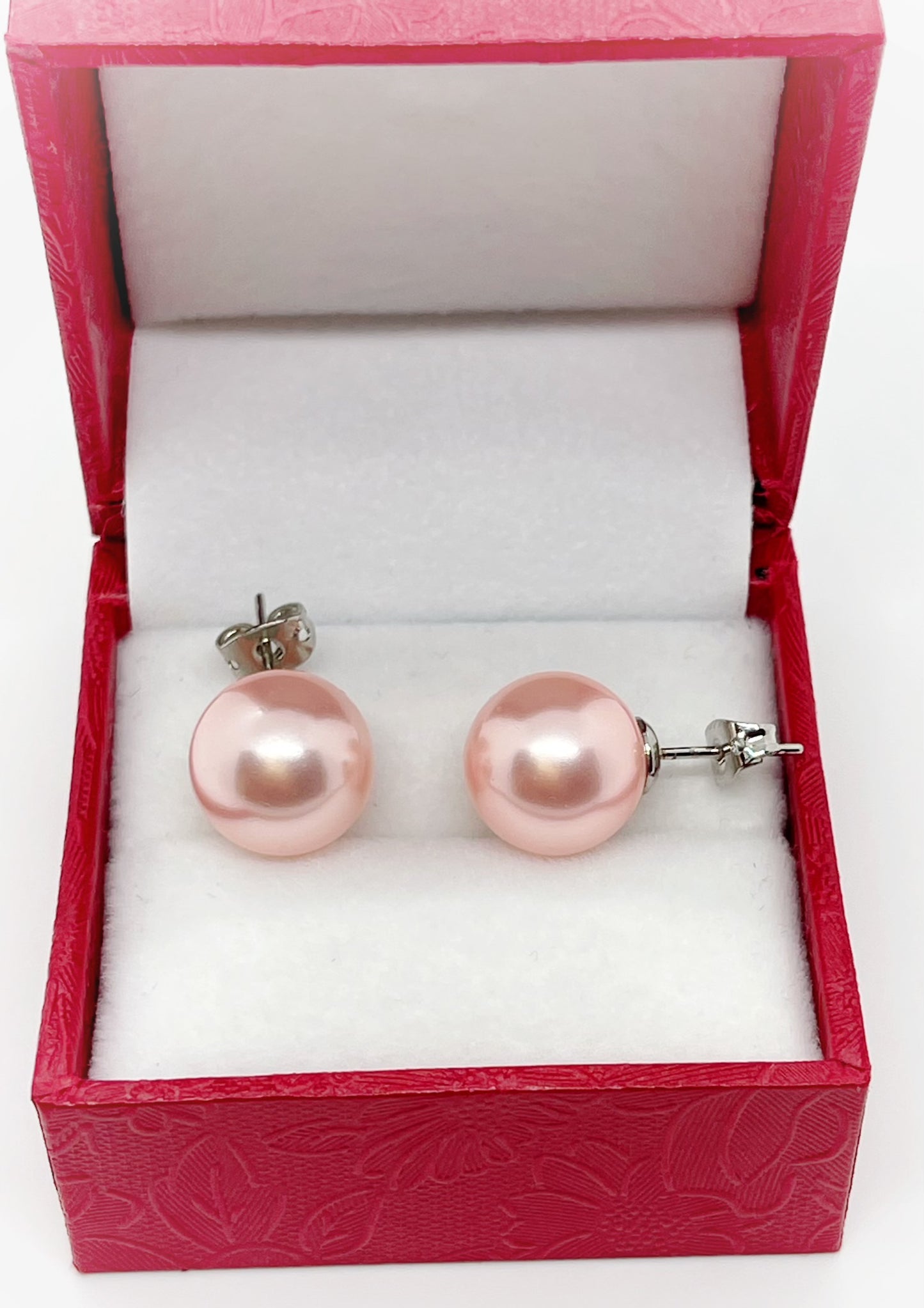12mm Mother of Pearl Earrings - jptreasureschest