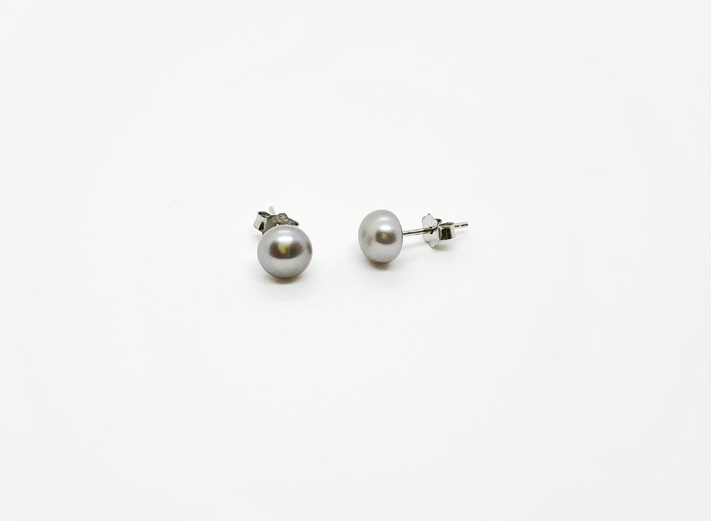 6mm Size Freshwater Pearl Earrings 925 Sterling Silver Stud - jptreasureschest