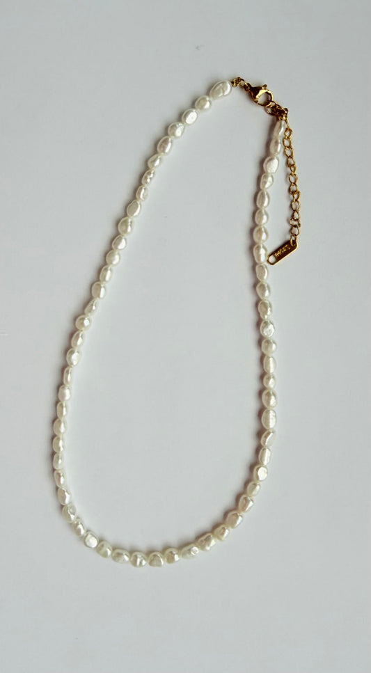 Chocker 4-5mm Size Baroque Freshwater Pearl - jptreasureschest