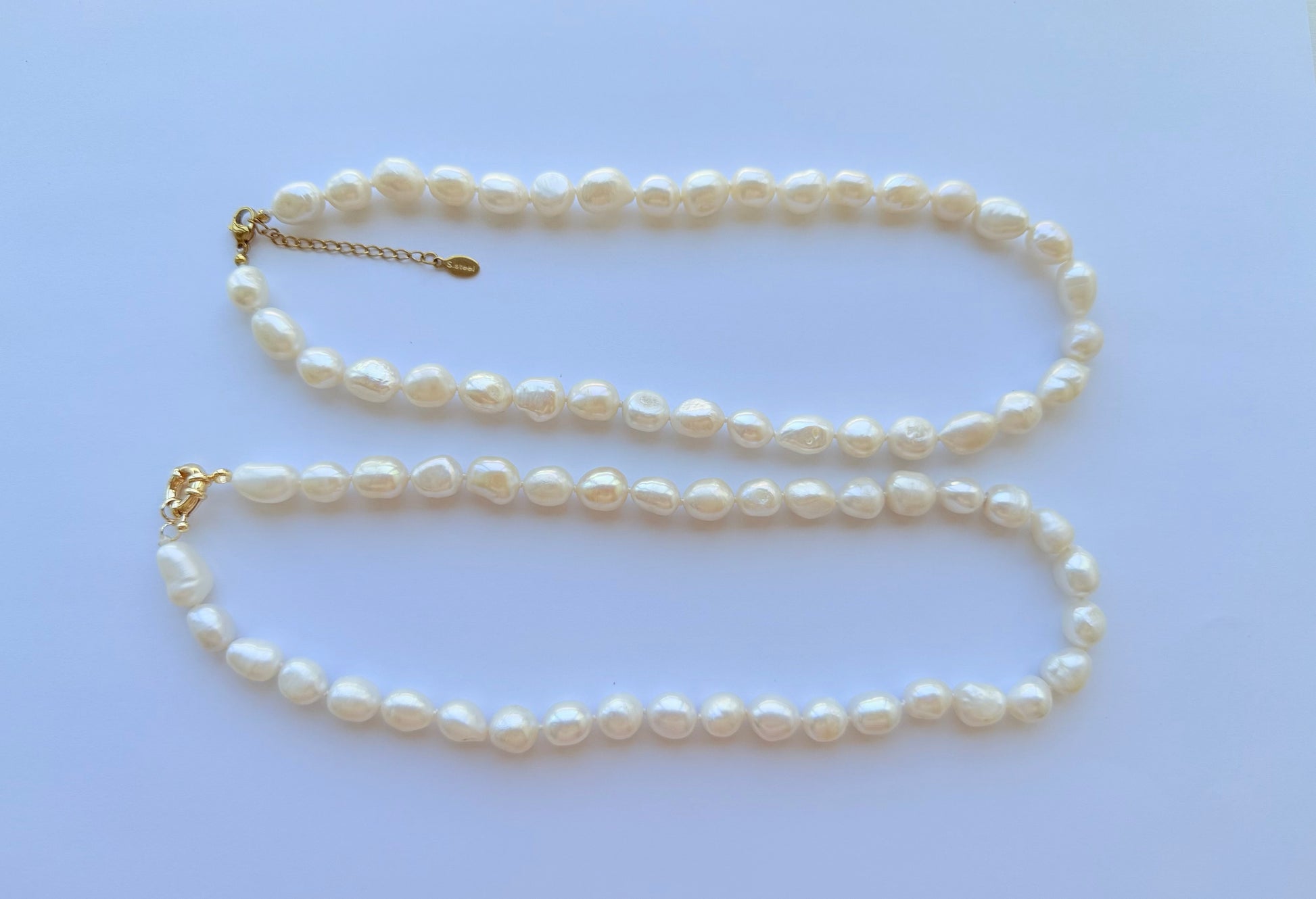 9-10mm Size Baroque Freshwater Pearl Necklace - jptreasureschest