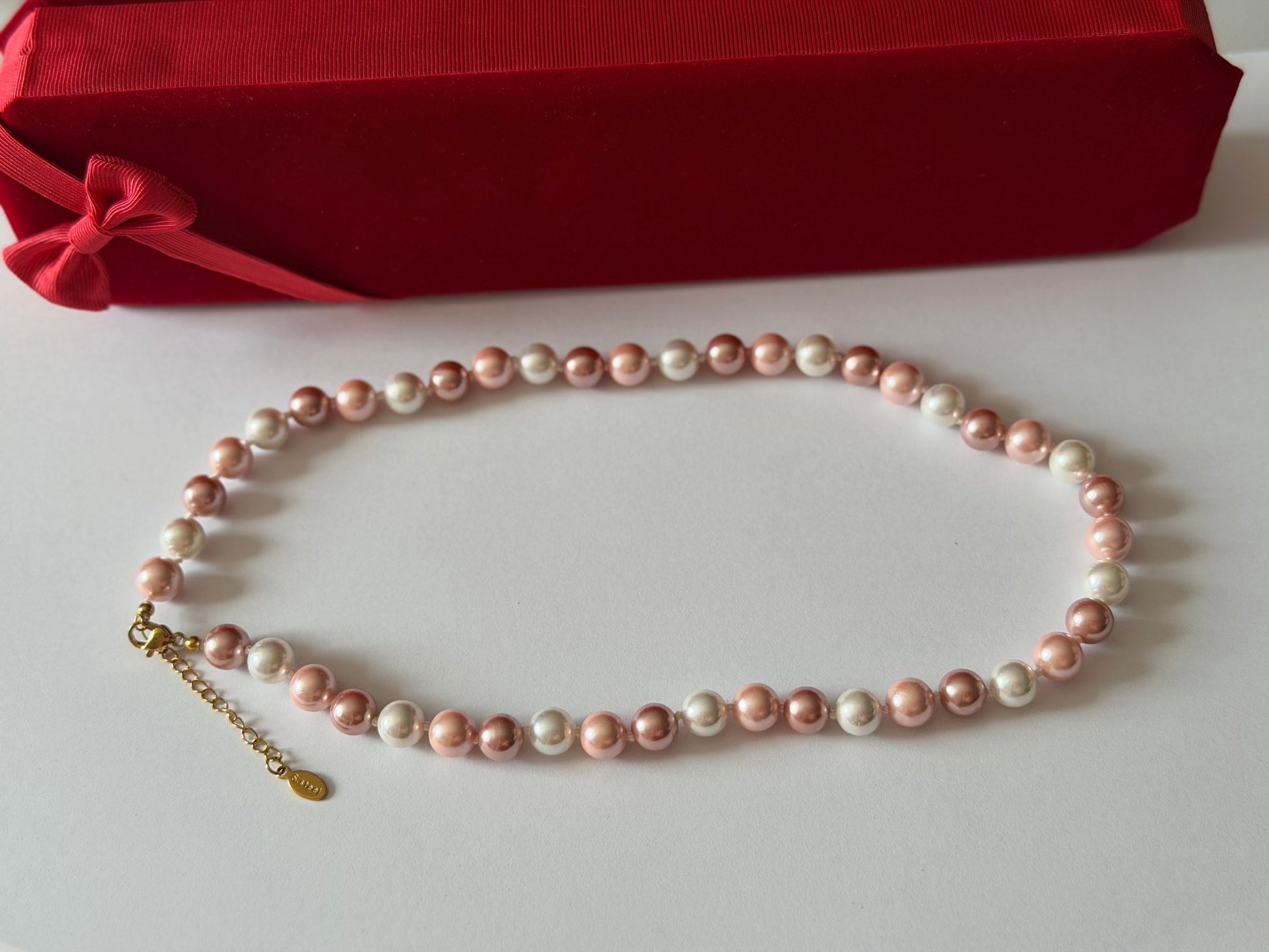 Chocker Necklace 8mm size Mother of Pearl - jptreasureschest