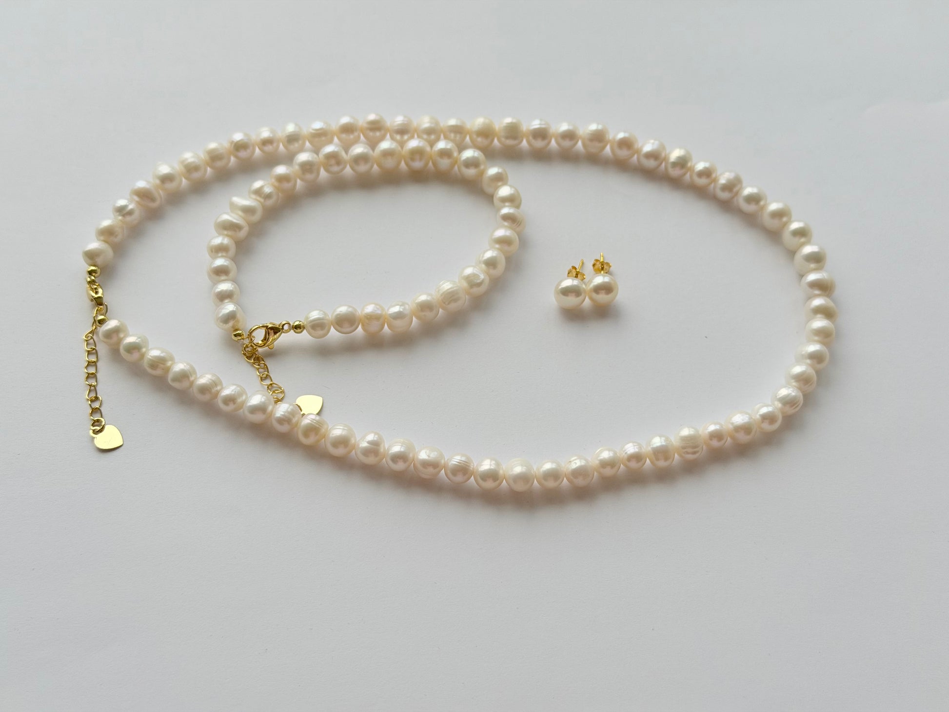 Set 7-8mm size Freshwater Pearl - jptreasureschest