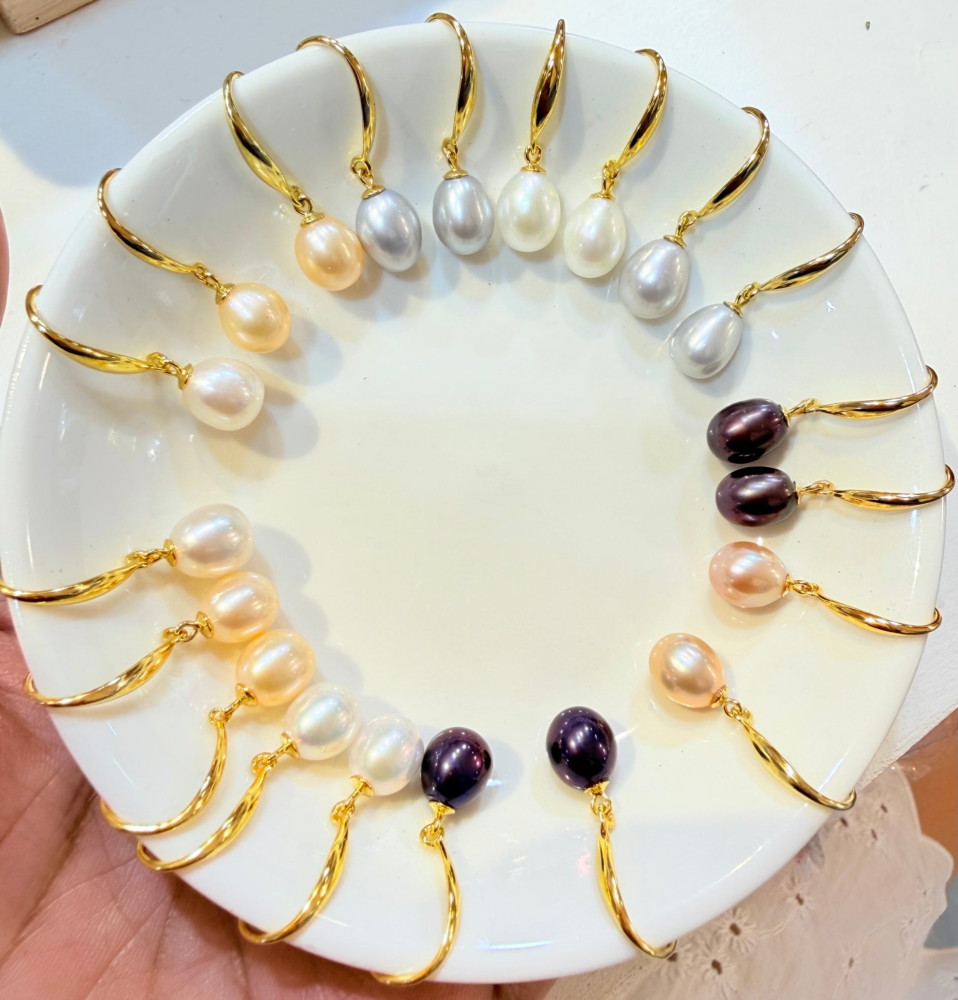 7-8mm Size Freshwater Pearl Earrings - jptreasureschest