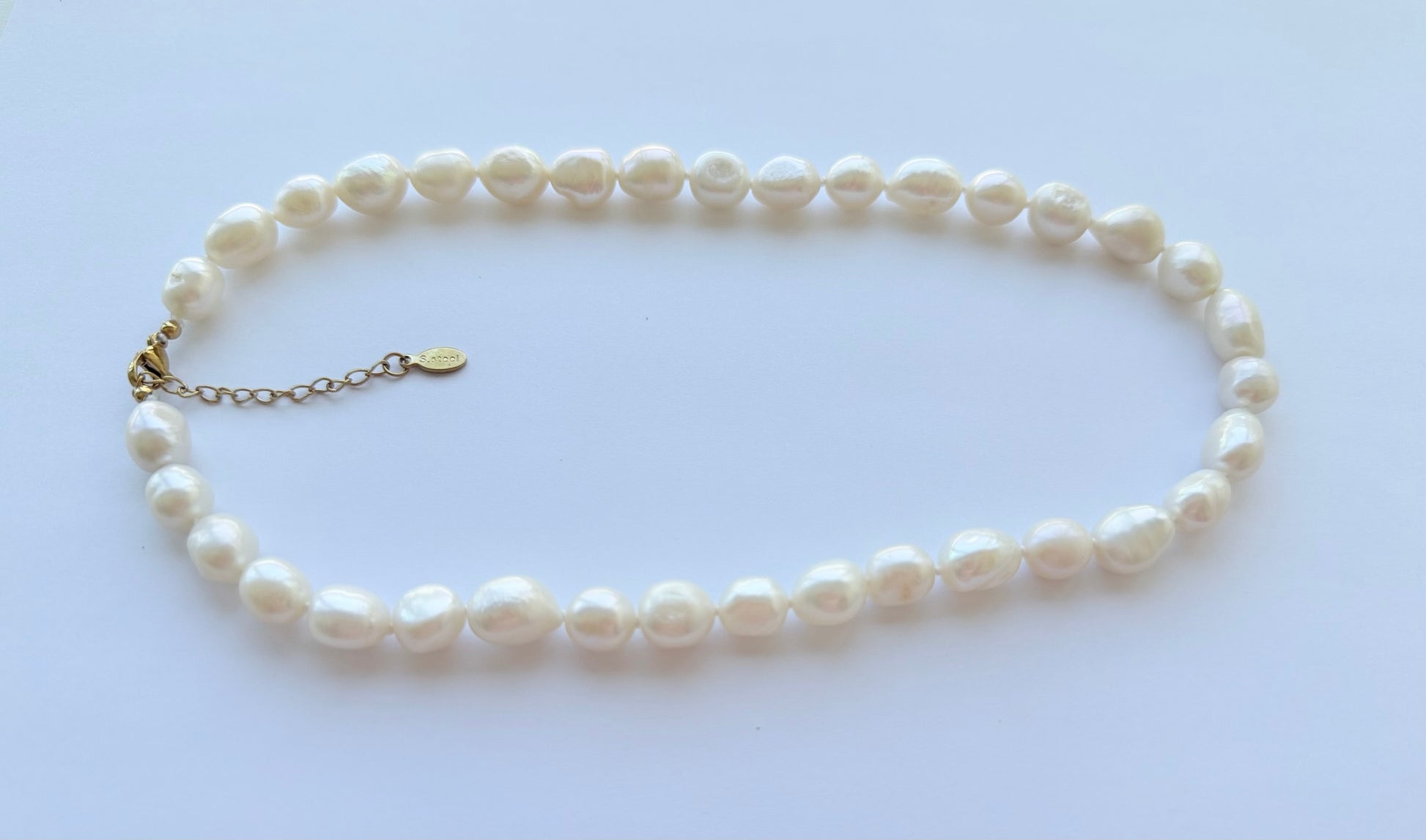 9-10mm Size Baroque Freshwater Pearl Necklace - jptreasureschest