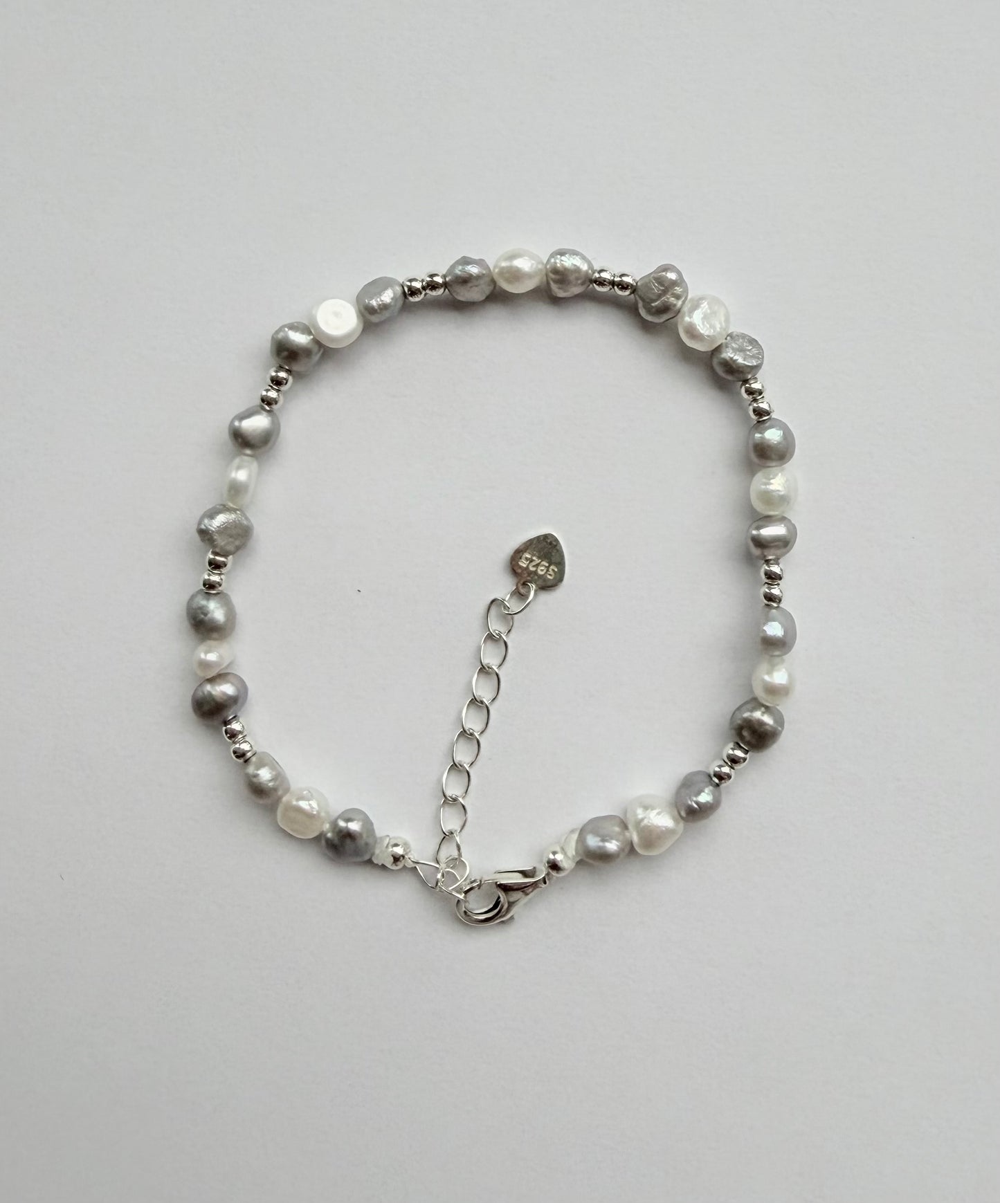 4-5mm size Freshwater Pearl Bracelet with Sterling Silver clasp