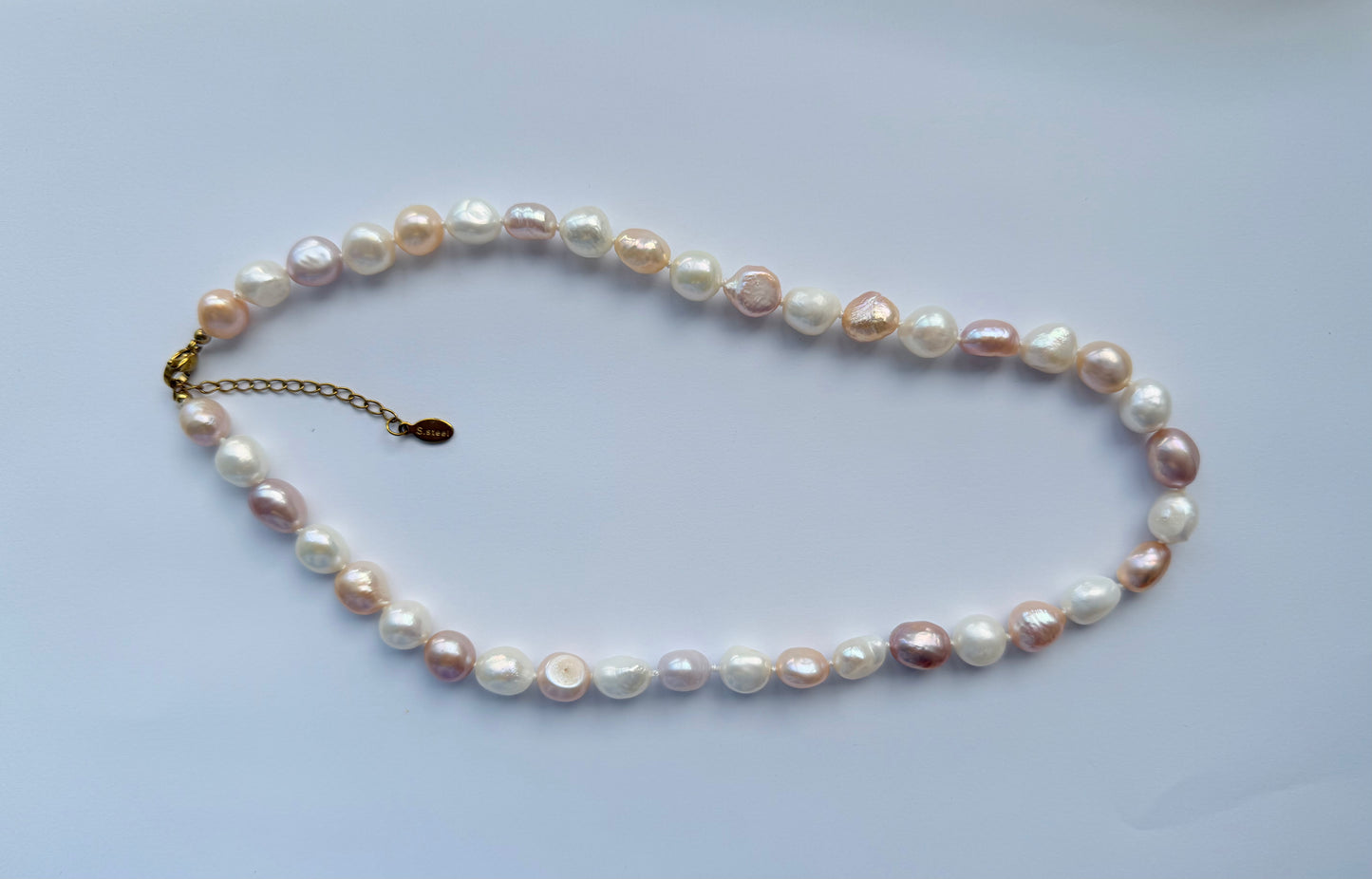 9-10mm Size Baroque Freshwater Pearl Necklace - jptreasureschest