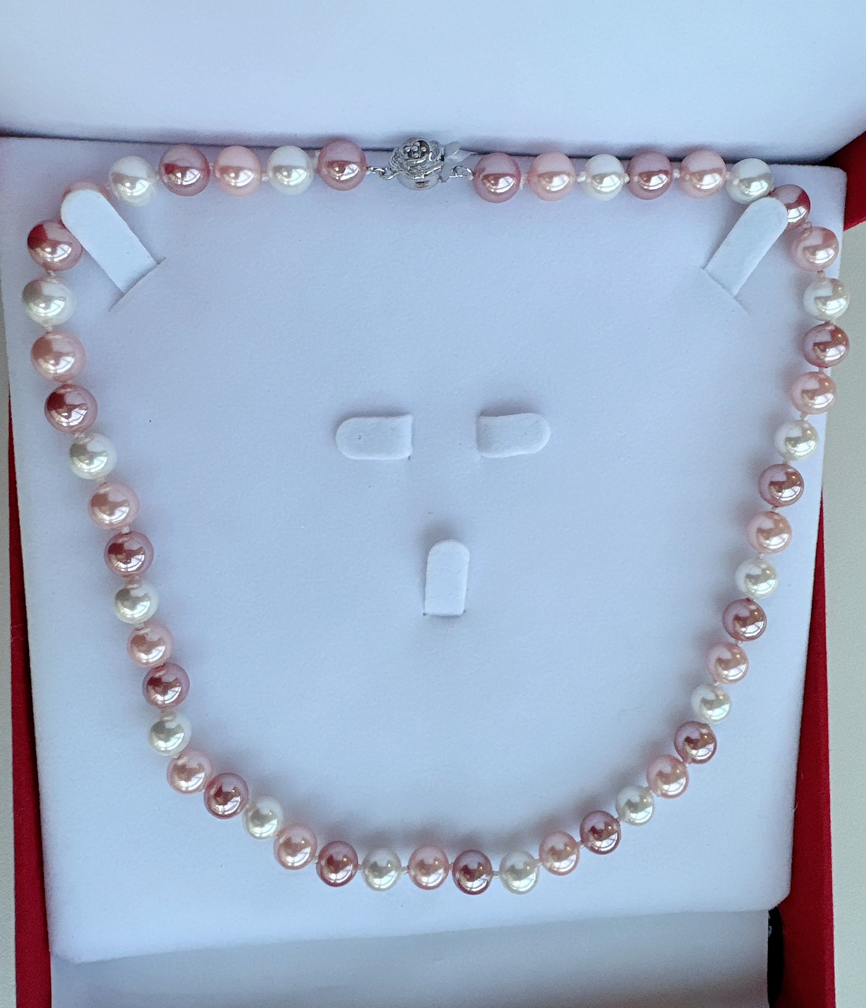 8mm Mother of Pearl Necklace - jptreasureschest