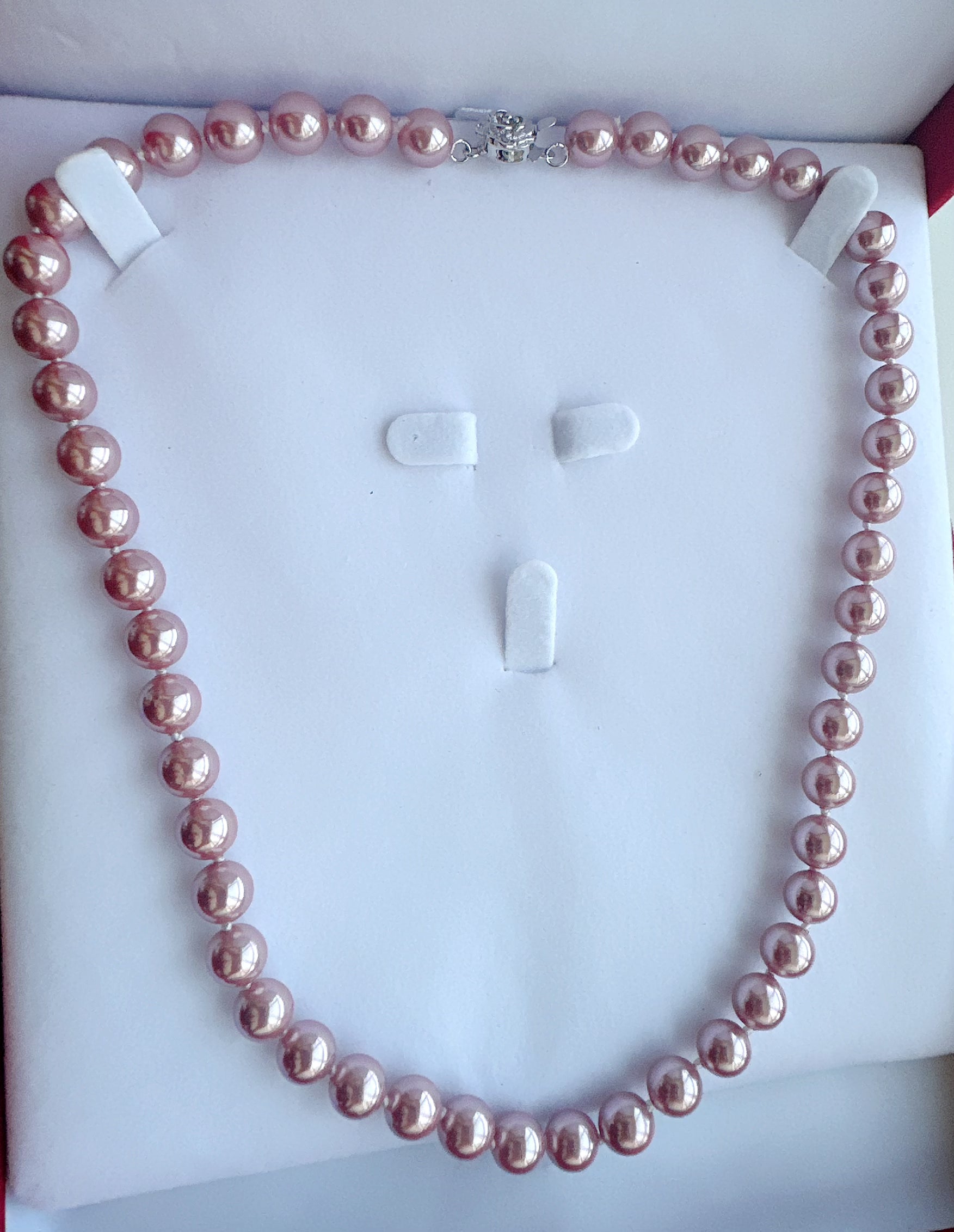 8mm Mother of Pearl Necklace - jptreasureschest
