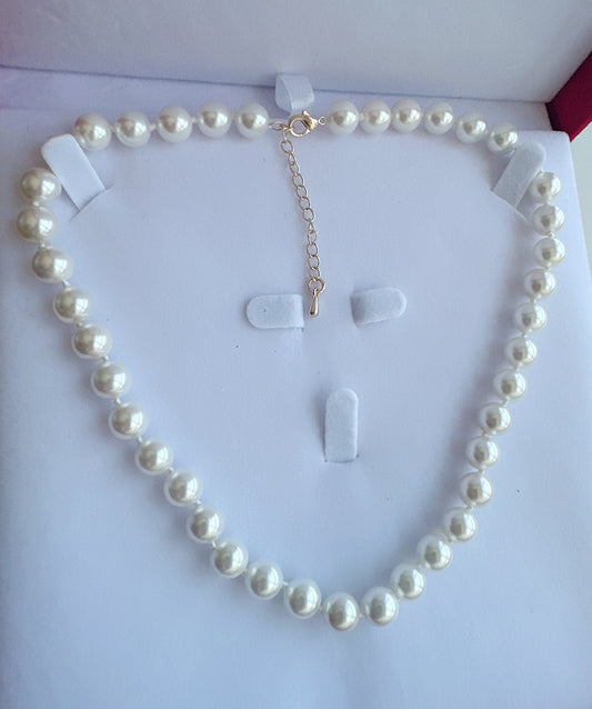 Choker 8mm Mother of Pearl - jptreasureschest