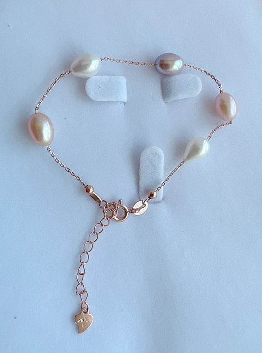 Classic minimalist freshwater pearl bracelet - jptreasureschest