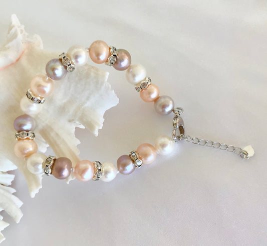 8-10mm Freshwater Pearl Bracelet - jptreasureschest