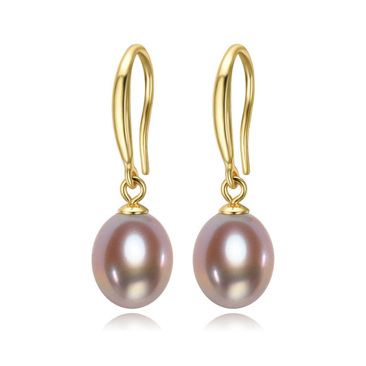 8-10mm Drop Shape Freshwater Pearl Earrings - jptreasureschest