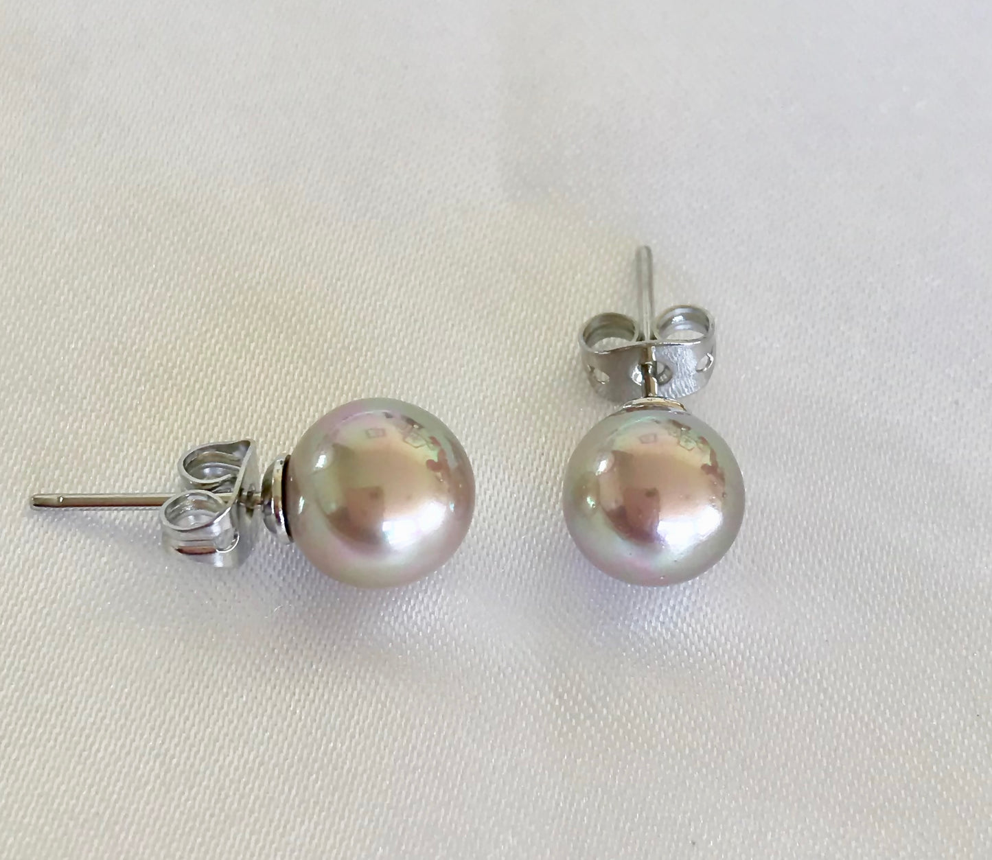 10mm Mother of Pearl Stud Earrings - jptreasureschest