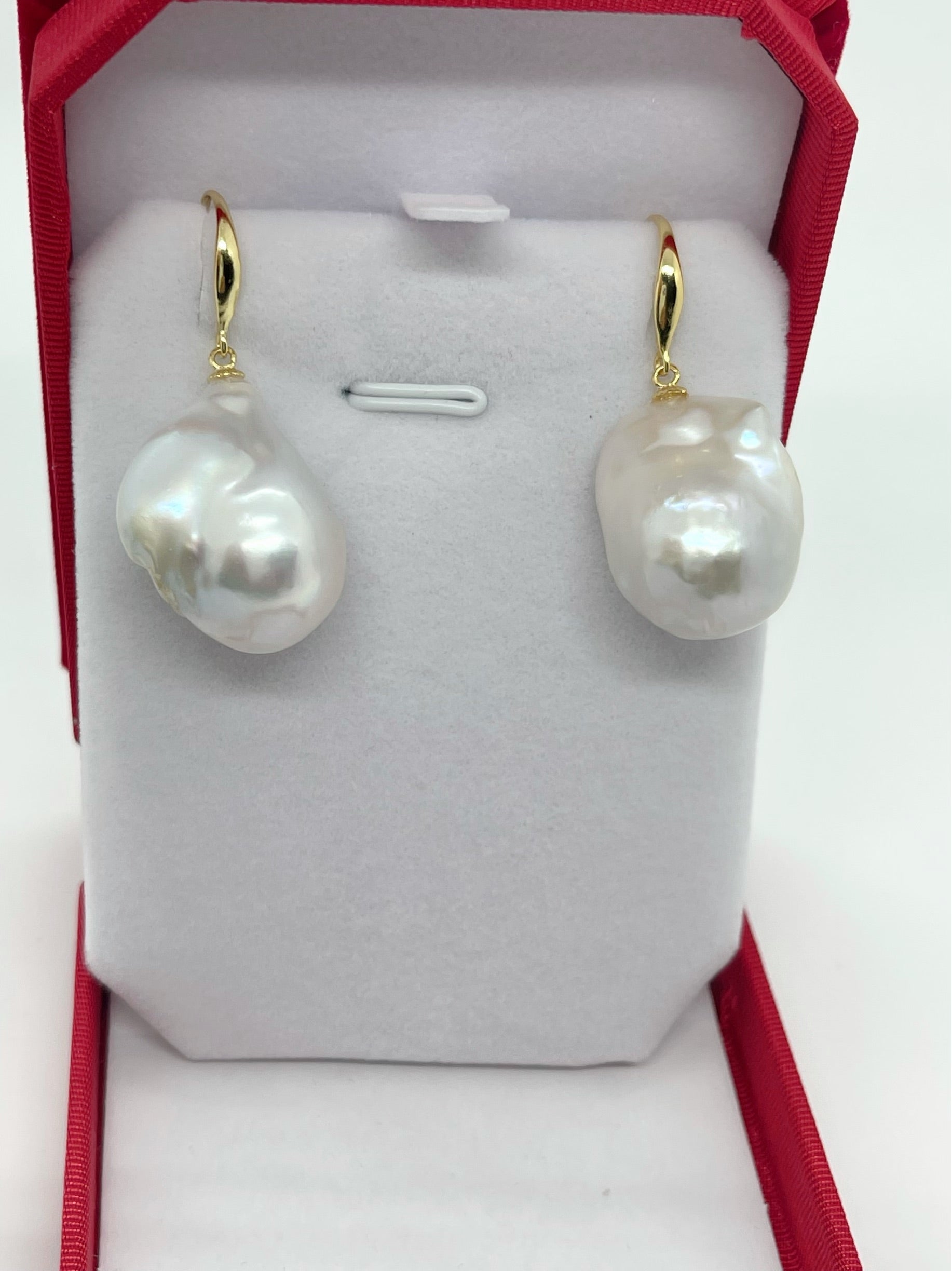 15-20mm AA+ Baroque Freshwater Pearl Earrings - jptreasureschest