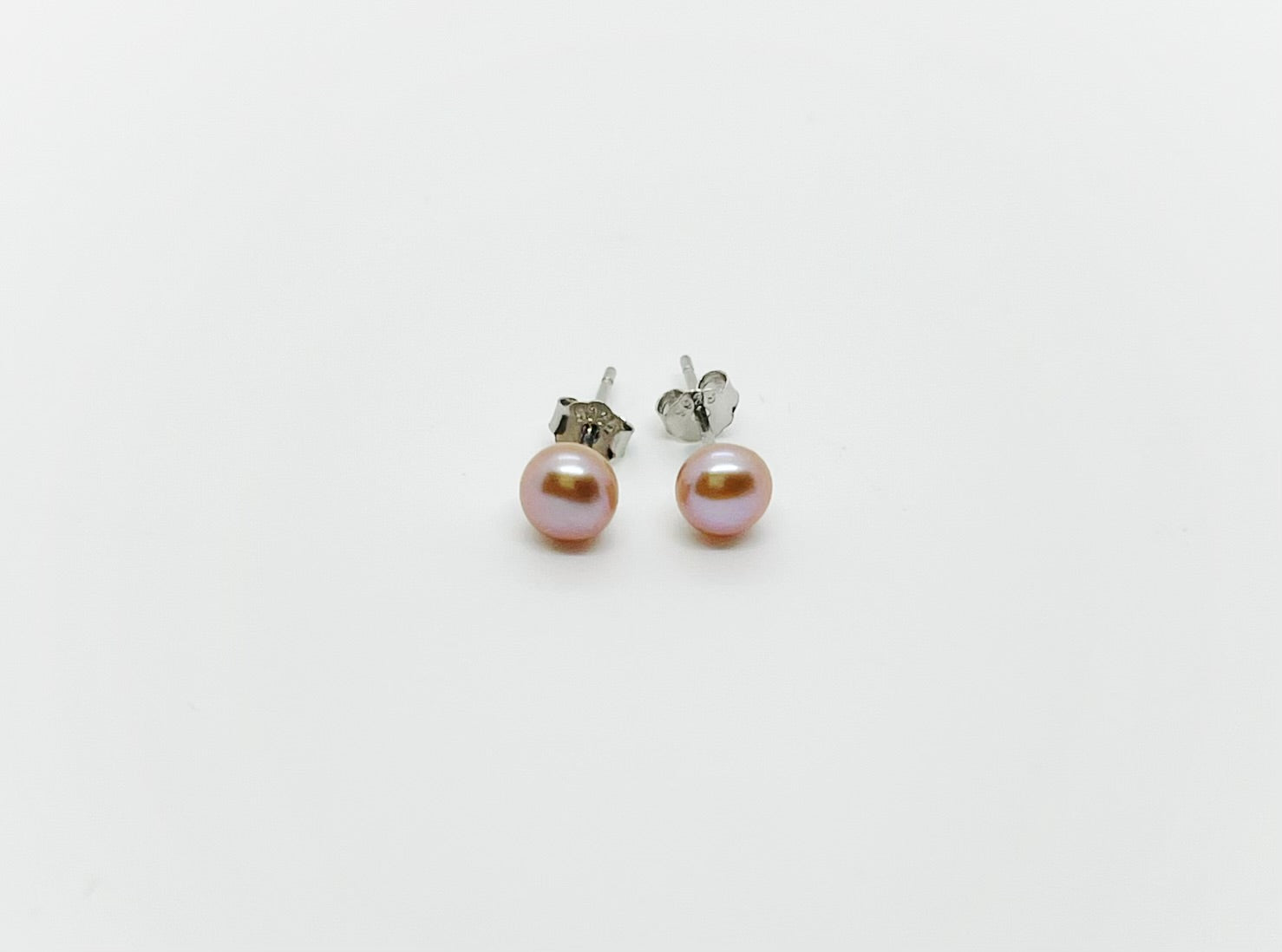 4mm size Freshwater Pearl Stud Earrings - jptreasureschest