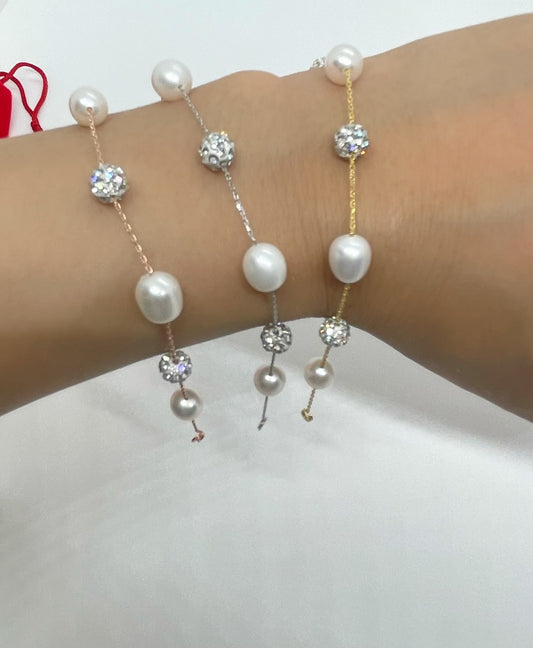 Teardrop shape Freshwater Pearl Bracelet - jptreasureschest