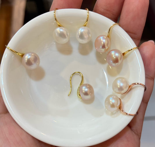 Short Hang  Freshwater Pearl Earrings - jptreasureschest