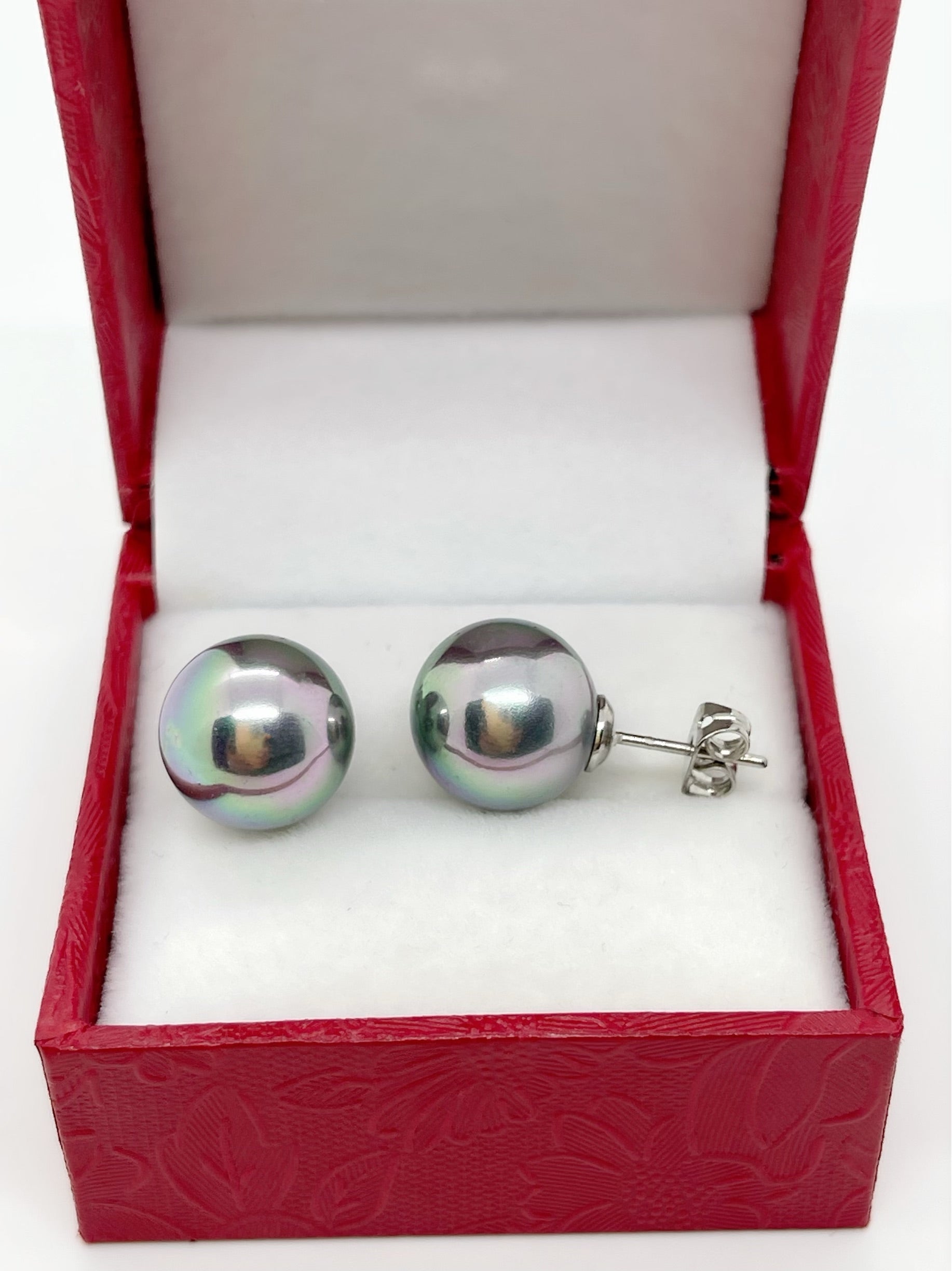 12mm Mother of Pearl Earrings - jptreasureschest