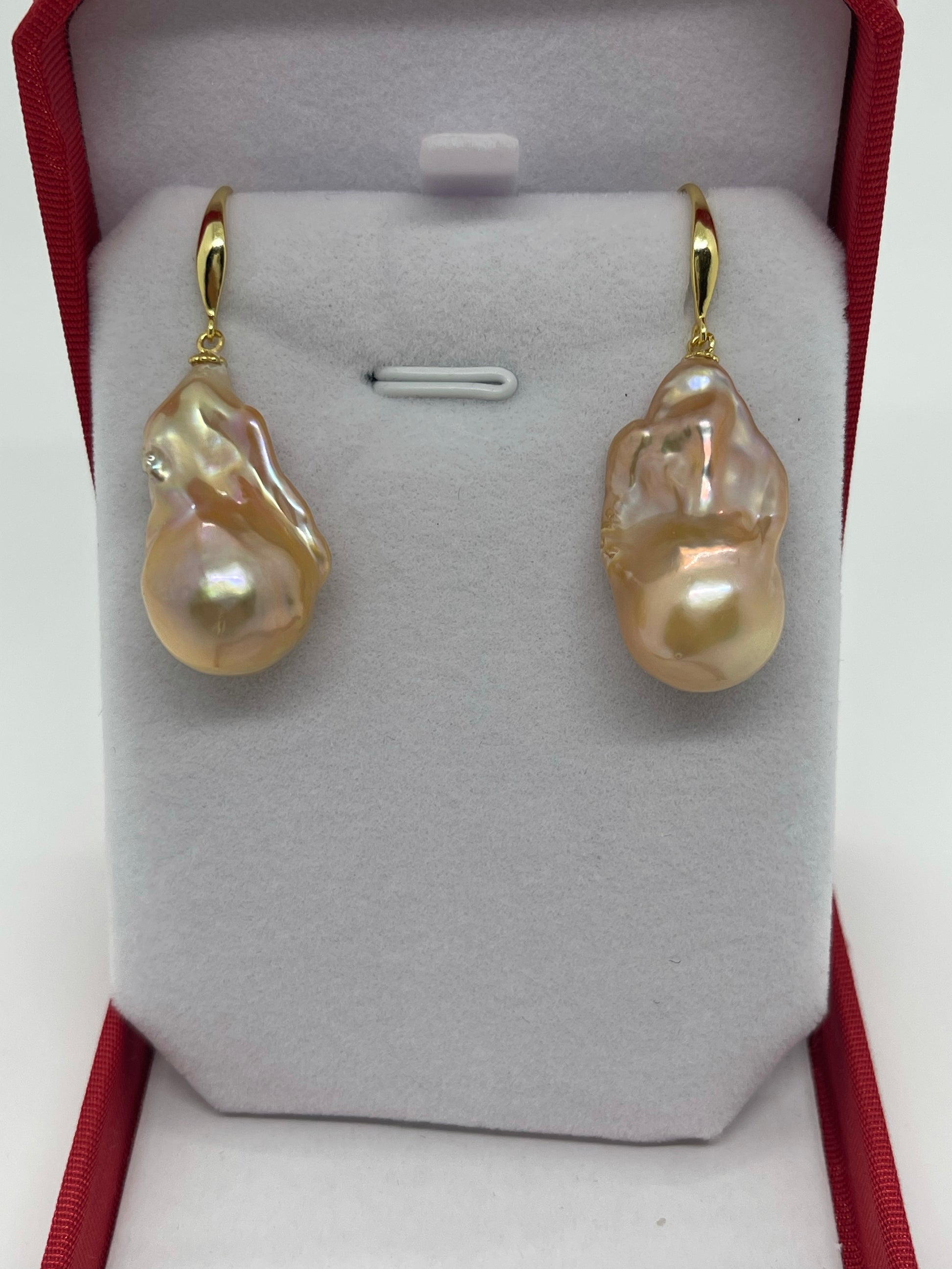 14-16mm AA+ Baroque Freshwater Pearl Earrings - jptreasureschest