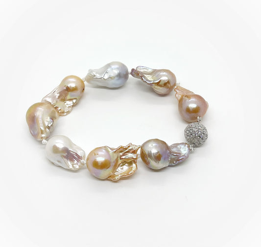 Baroque Freshwater Pearl Bracelet - jptreasureschest