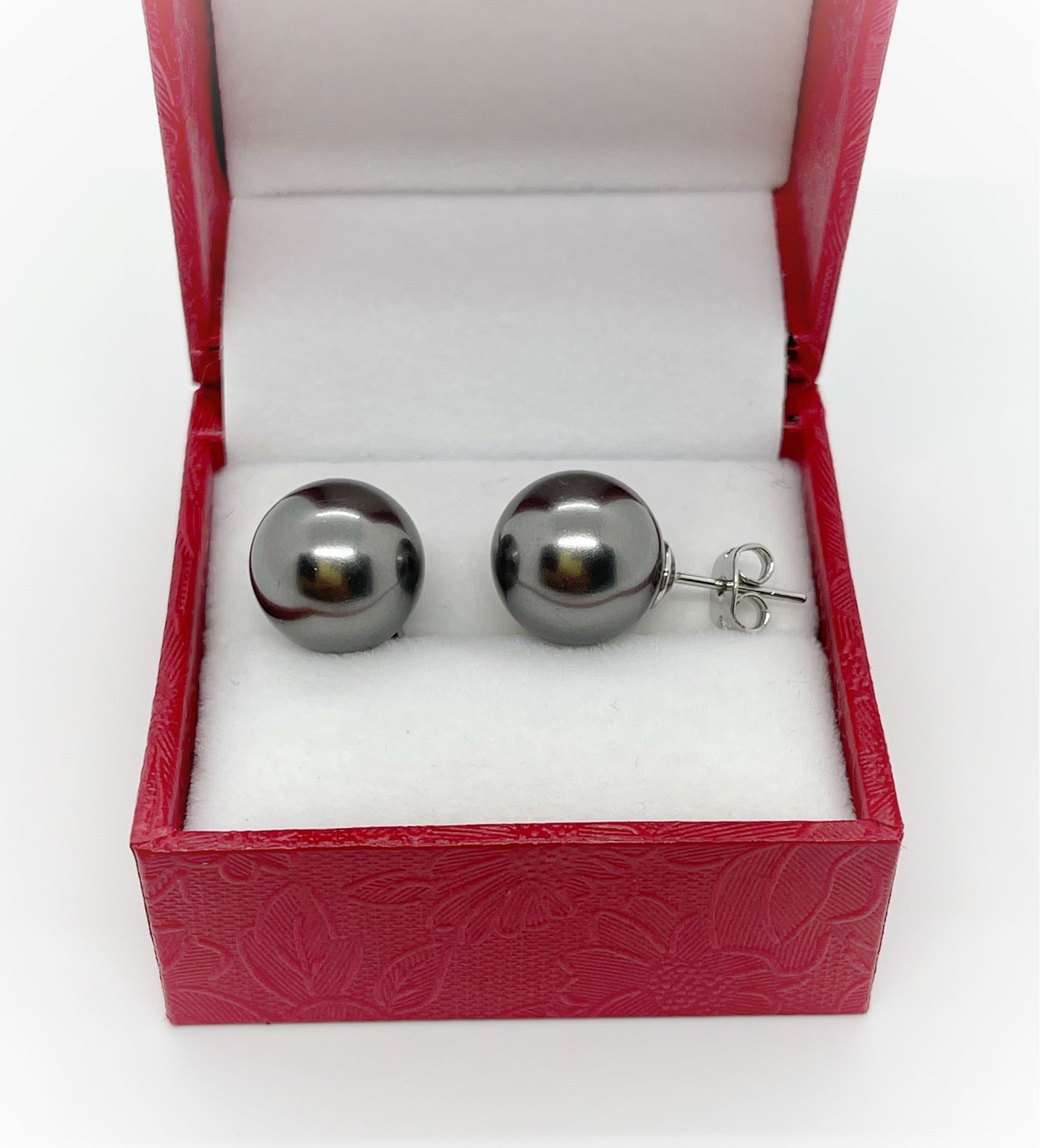 12mm Mother of Pearl Earrings - jptreasureschest