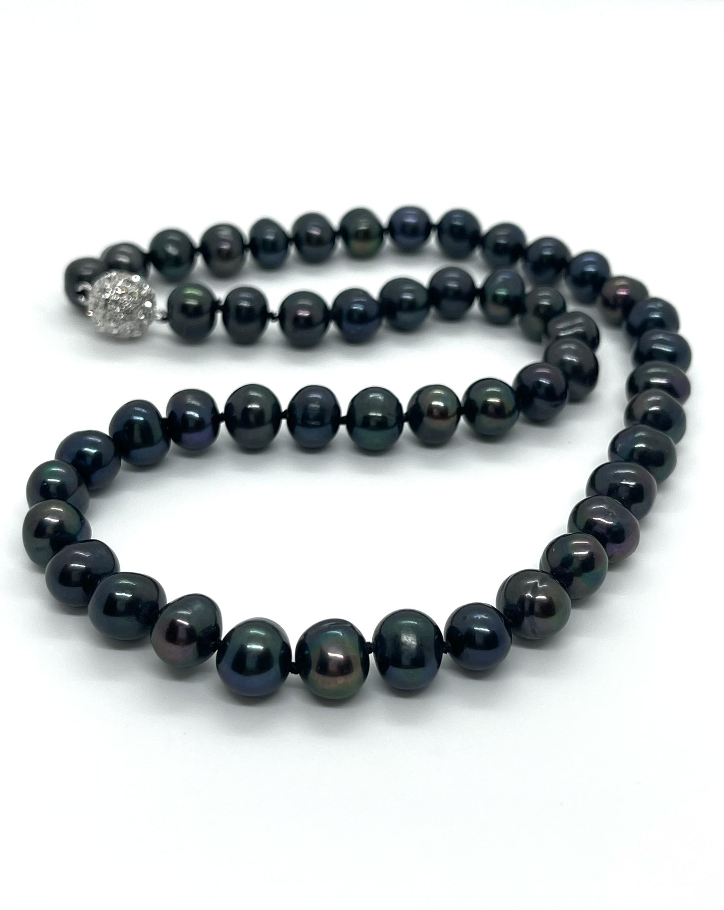 8-10mm Freshwater Pearl with screwed Clasp Necklace - jptreasureschest