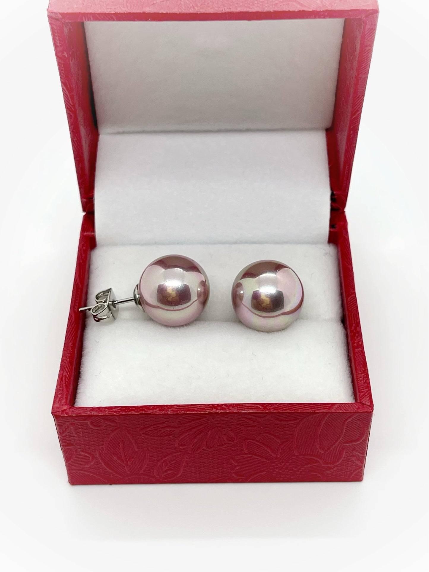 12mm Mother of Pearl Earrings - jptreasureschest