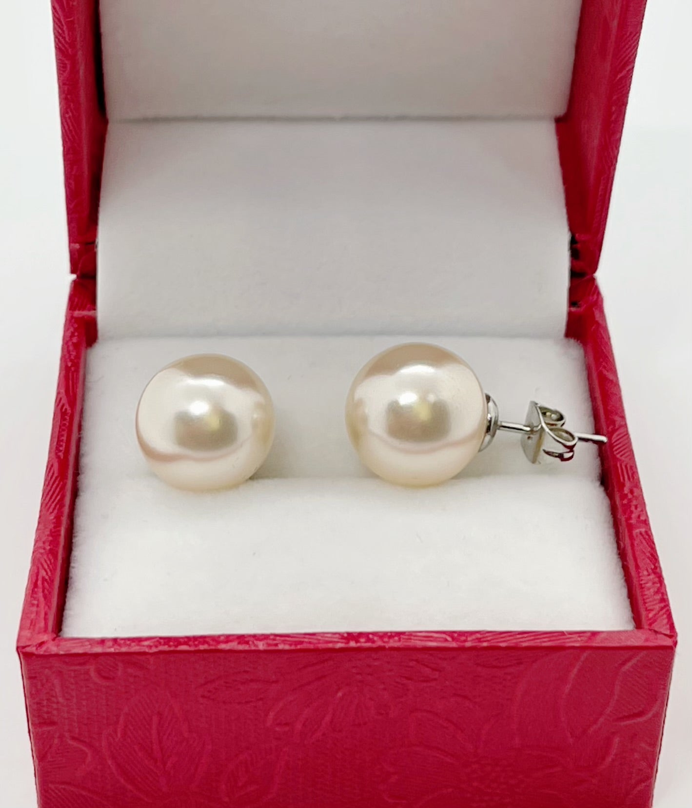 12mm Mother of Pearl Earrings - jptreasureschest