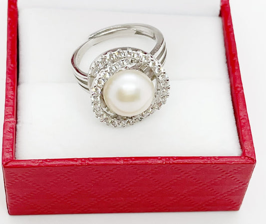 Freshwater Pearl Adjustable Ring - jptreasureschest