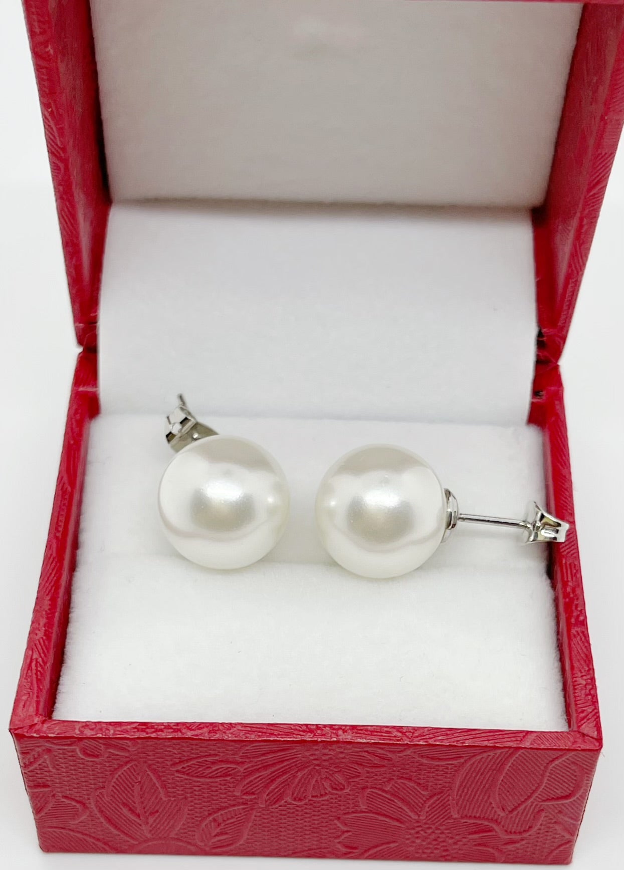 12mm Mother of Pearl Earrings - jptreasureschest